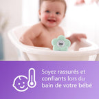 Thermomètre de bain numérique pour bébé Philips Avent, étanche et mesure précise de la température (Modèle SCH480/00)