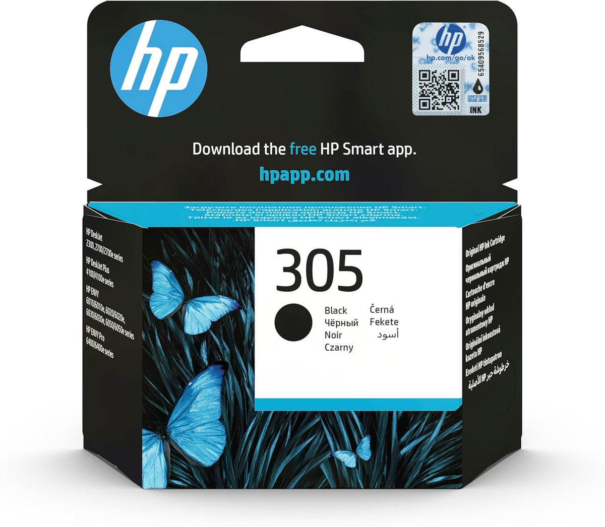 Cartouche d'encre noire originale HP 305