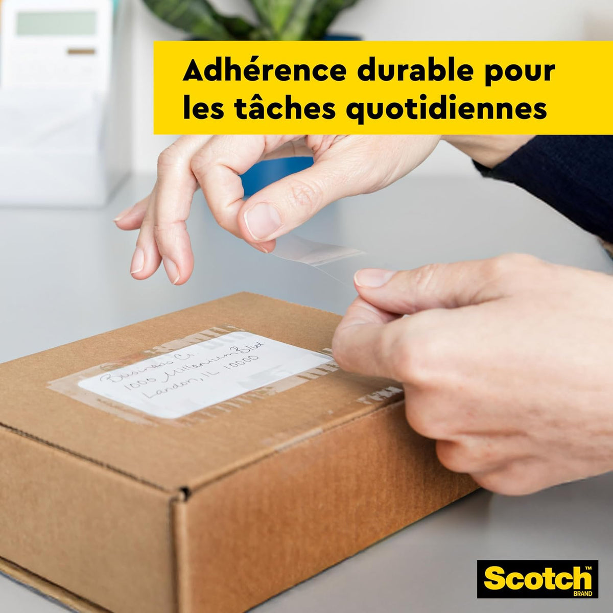 Ruban adhésif transparent Scotch, 8 rouleaux, 19 mm x 33 m - Ruban adhésif transparent à usage général pour l'école, la maison et le bureau (l'emballage peut varier)