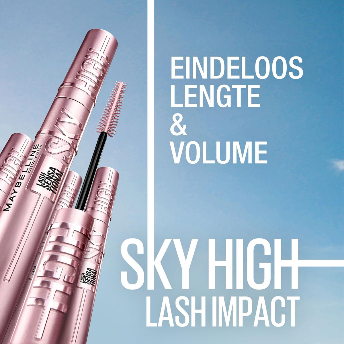 Mascara Sky High Maybelline New York Volume Intense Very Black 7,2 ml