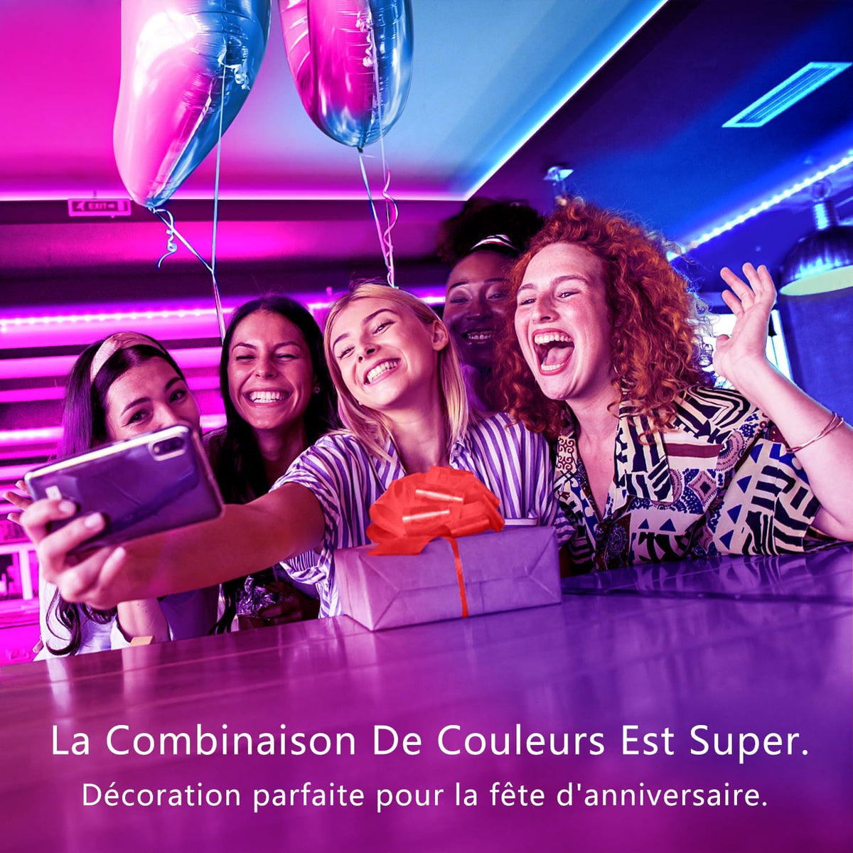 Ruban LED Keepsmile 30 m (15 mx2), LED chambre Bluetooth, bande LED contrôlée par télécommande et application, guirlande lumineuse décorative pour chambre et bureau