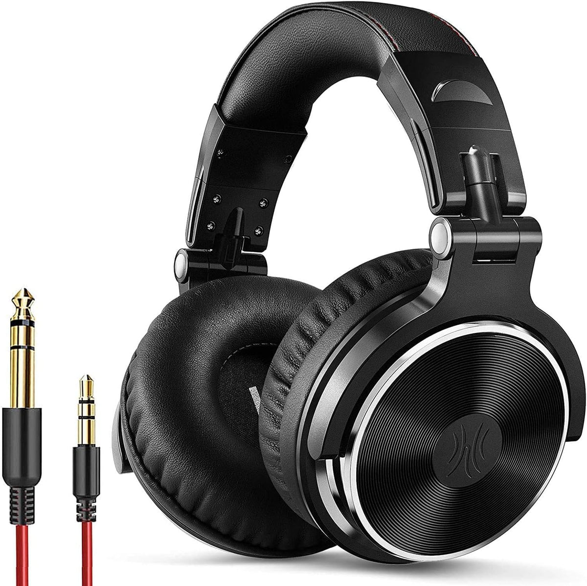 OneOdio Casque Audio Filaire DJ pour Piano et Guitare avec Micro, Audio Hi-Res et Basses Profondes, Casque Léger, Confortable et Pliable avec Share-Port, 2 câbles - Casque pour PC, Studio, Moniteur, AMP Pro-10