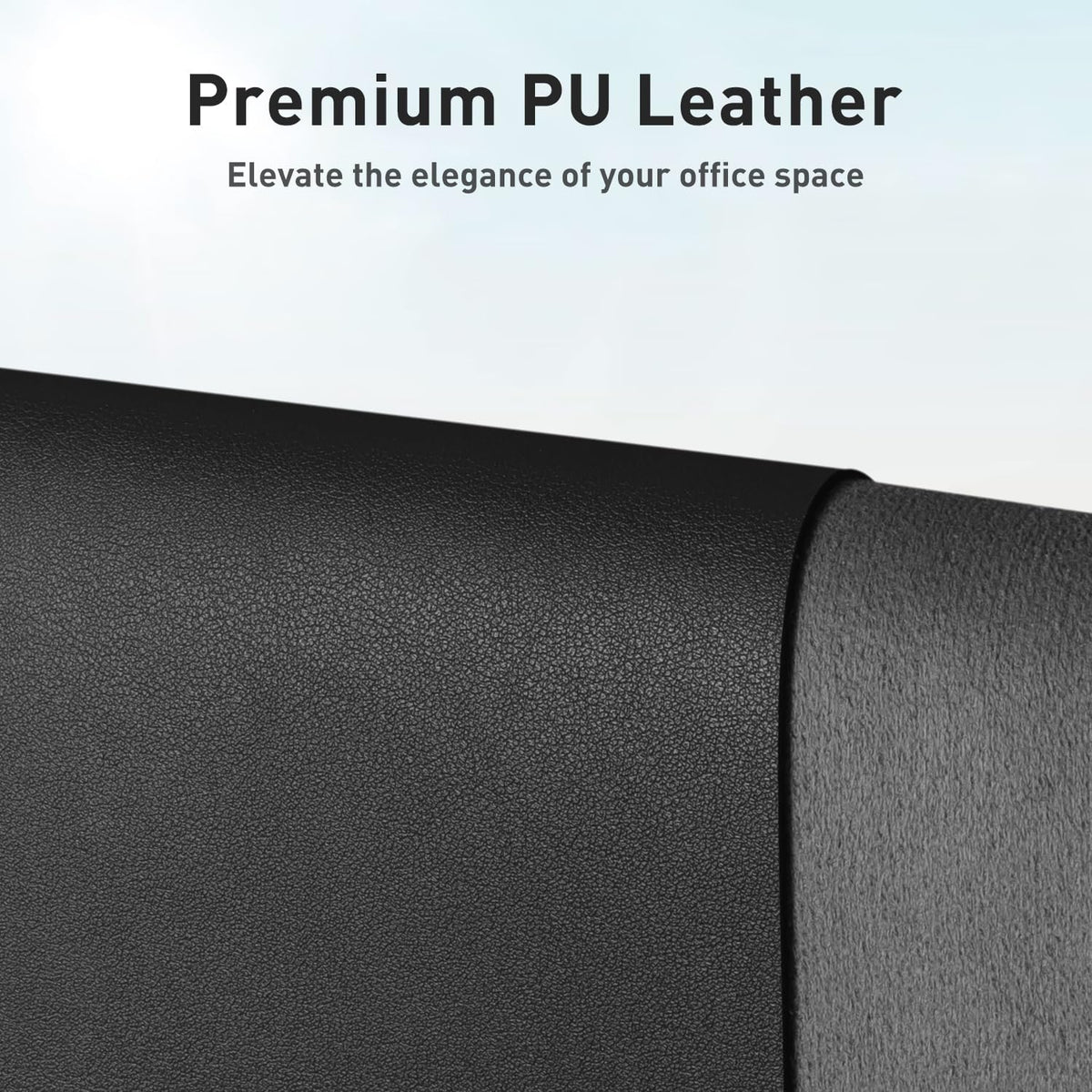 Aothia Sous-main de bureau, Grand tapis de souris, 80 x 40 cm, Noir