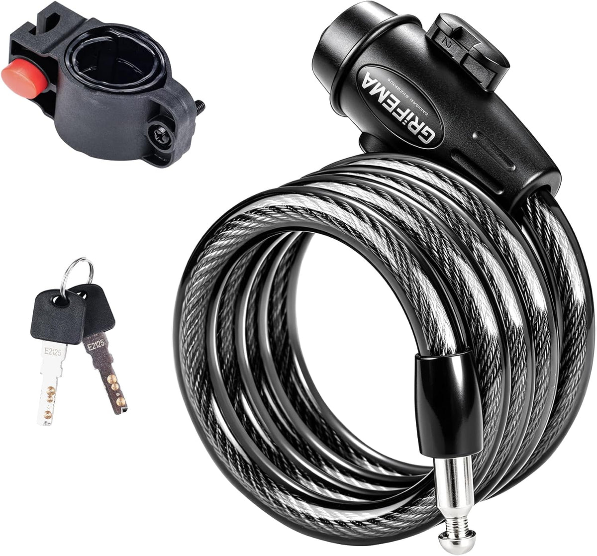 GRIFEMA GA1204-12, Chaîne antivol pour vélo 120 cm