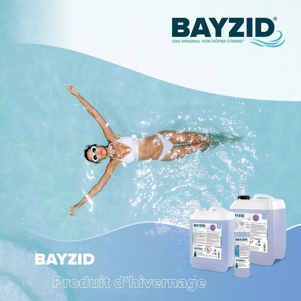 Bayzid Produit d'hivernage pour piscine (1 x 5 L) - Anti-algues puissant