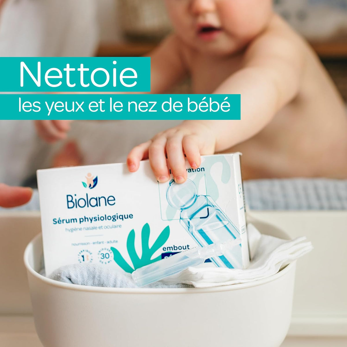 BIOLANE - Sérum physiologique bébé - Embout rond - 30 unidoses