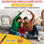 ATAQ - Gel Appât 10g Anti-Cafards Puissant Professionnel - Blattes - Insecticide - Éradicateur Efficace - Élimine Rapidement les Cafards – Formule professionnelle - résultat rapide