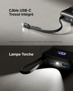 Batterie externe INIU, petit chargeur portable 20 000 mAh, charge rapide 45 W pour voyage