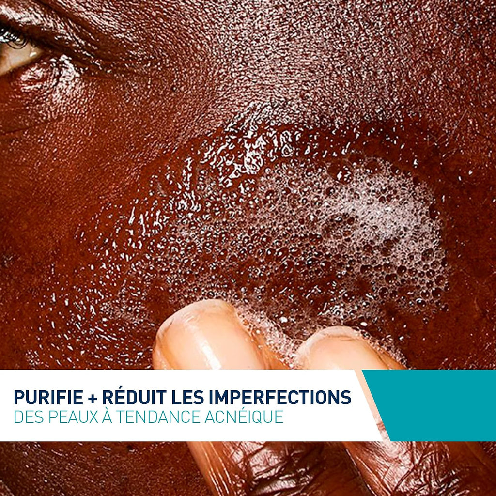 CeraVe - Gel Moussant Anti-Imperfections - Purifie la peau en douceur et réduit les imperfections - Acide salicylique, argile blanche, céramides et niacinamide - Peau à tendance acnéique