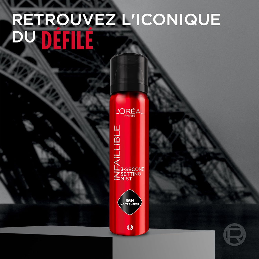 Spray Fixateur de Maquillage Waterproof 36h L'Oréal Paris Infaillible 75 ml