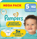 Couches Pampers Premium Protection Taille 5 x152 Pack Mensuel