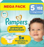 Couches Pampers Premium Protection Taille 5 x152 Pack Mensuel
