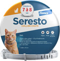 Collier pour chats Seresto – Protection continue contre les puces et les tiques – Collier Seresto pour chat avec protection longue durée de 7 à 8 mois – Gris