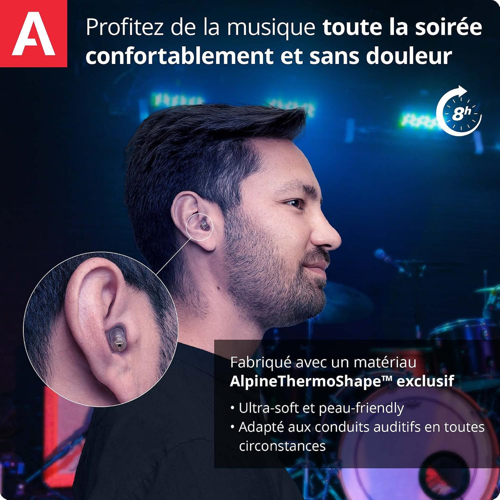 Alpine MusicSafe Pro Bouchons d'oreilles haute fidélité pour musiciens, 3 jeux de filtres