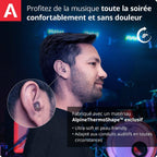Alpine MusicSafe Pro Bouchons d'oreilles haute fidélité pour musiciens, 3 jeux de filtres