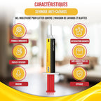 ATAQ - Gel Appât 10g Anti-Cafards Puissant Professionnel - Blattes - Insecticide - Éradicateur Efficace - Élimine Rapidement les Cafards – Formule professionnelle - résultat rapide
