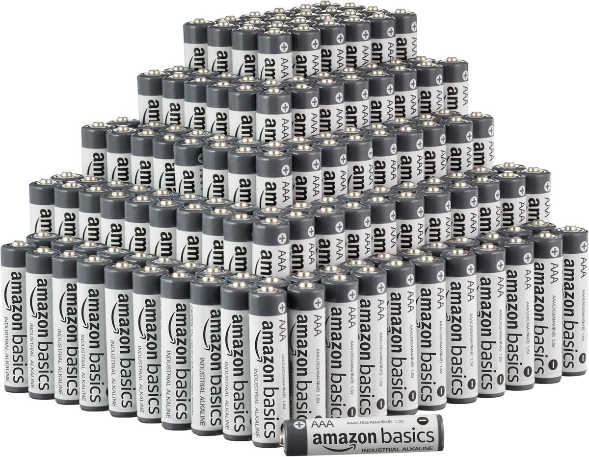 Amazon Basics Lot de 40 piles alcalines industrielles AA, 1,5 V, durée de conservation de 5 ans