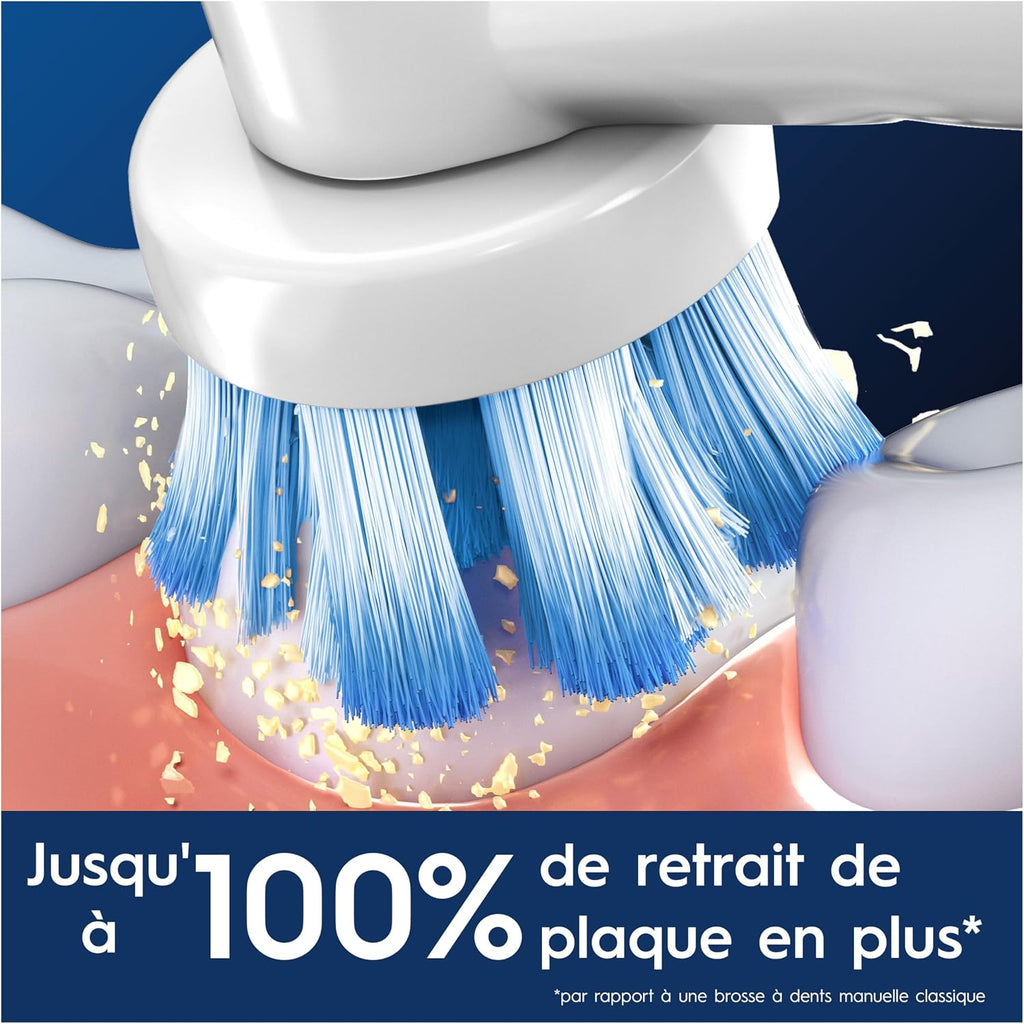 Oral-B Brossettes de rechange Sensitive Clean, lot de 12, Blanches