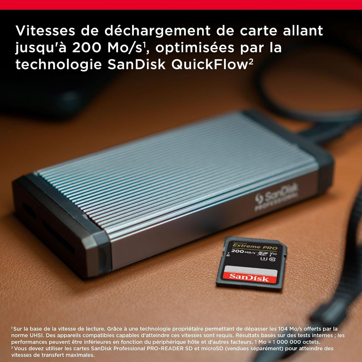 Carte SDXC SanDisk Extreme PRO 128 Go + RescuePRO Deluxe, jusqu'à 200 Mo/s, UHS-I, Classe 10, U3, V30