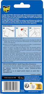 Raid Piège Mites Alimentaires - Piège Anti-Mites - Sans insecticide - Jusqu'à 8 semaines d'efficacité - 2 pièges