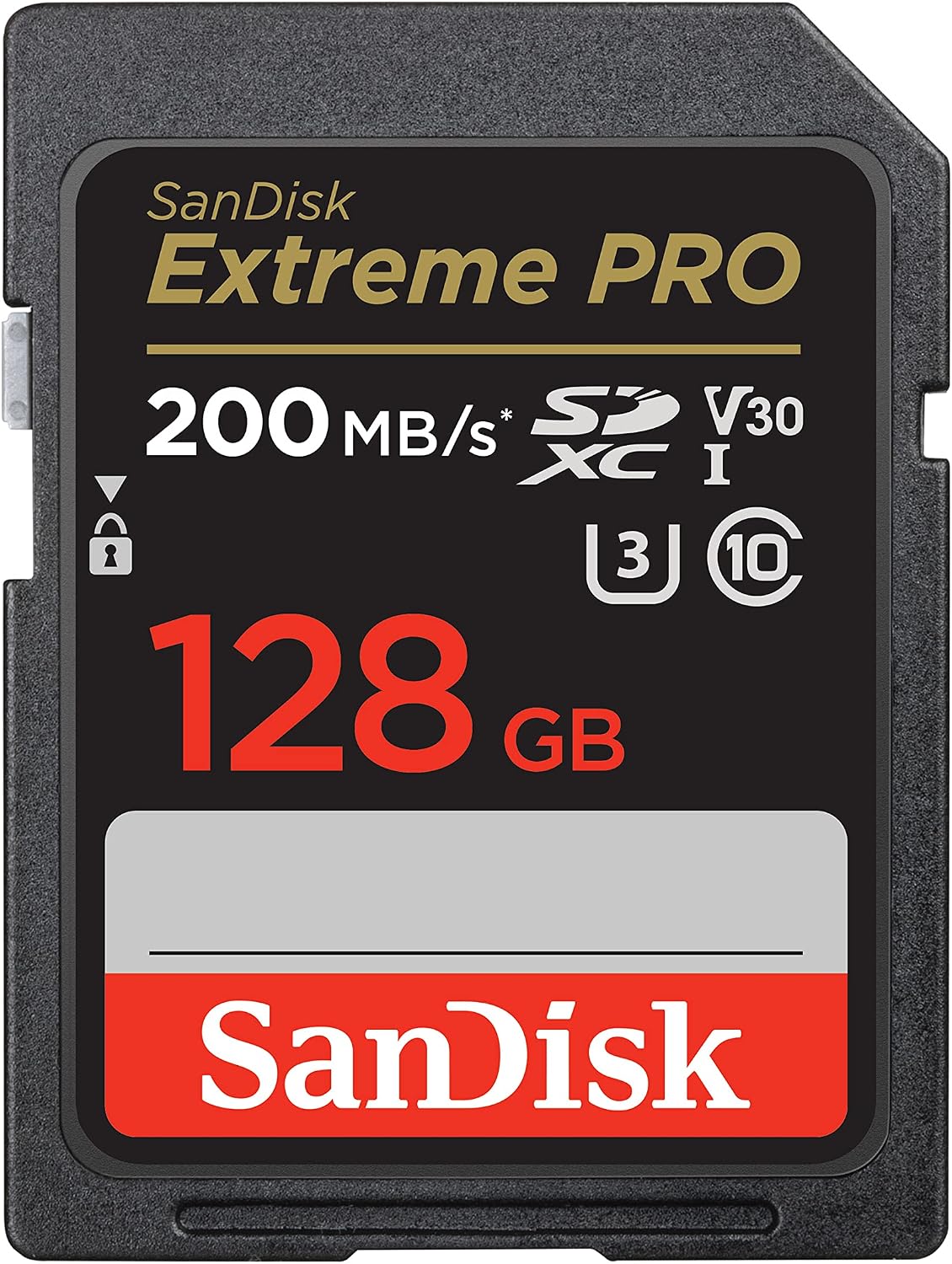 Carte SDXC SanDisk Extreme PRO 128 Go + RescuePRO Deluxe, jusqu'à 200 Mo/s, UHS-I, Classe 10, U3, V30